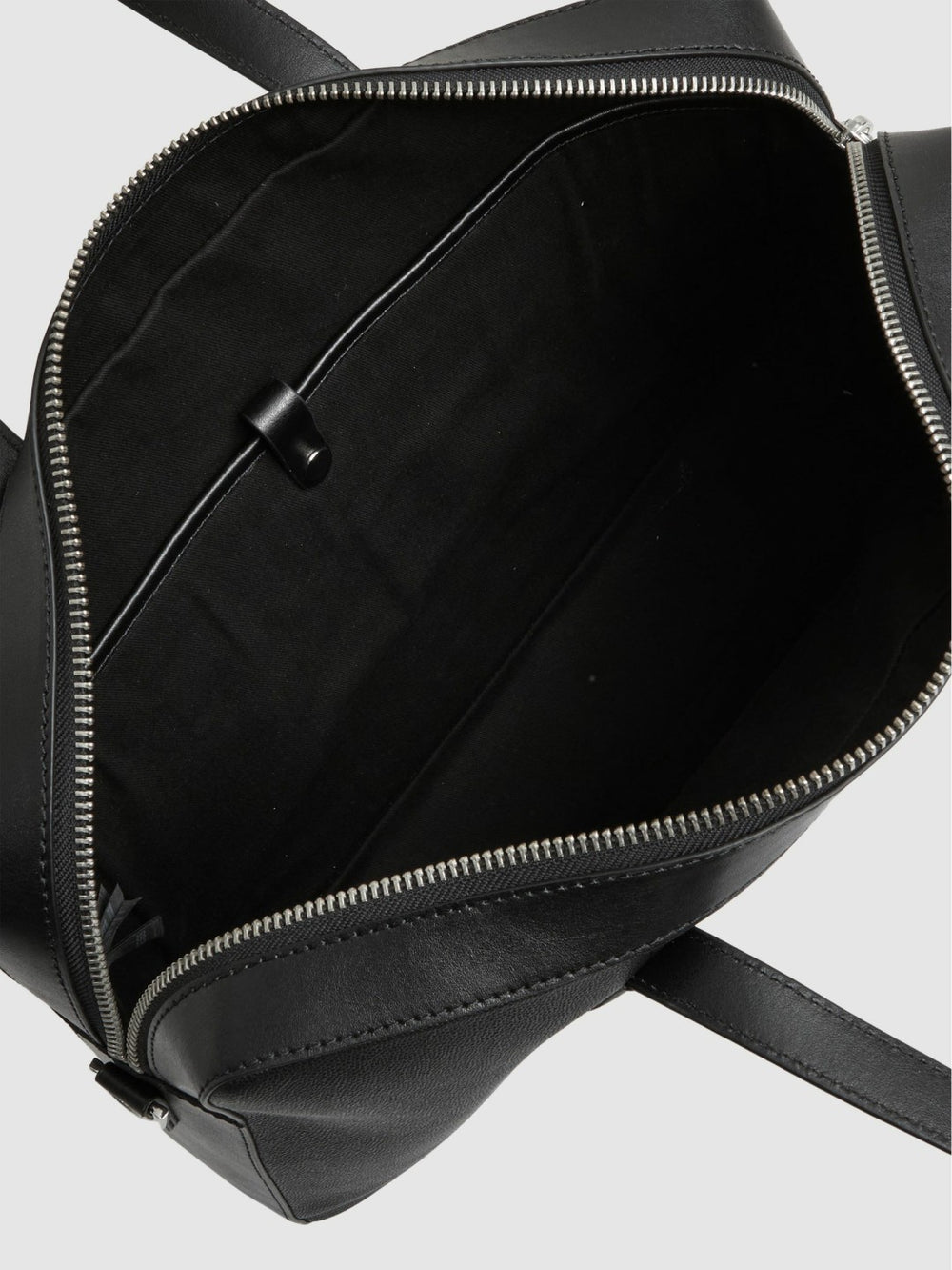 Reiss | Micro-Grain Leather Briefcase in Black