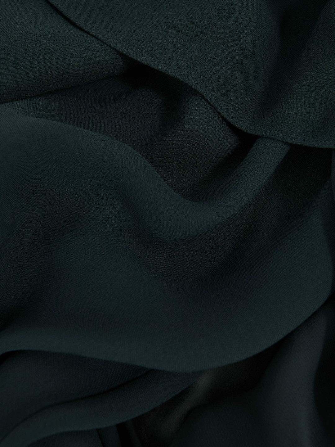 Reiss | Crepe Cape Maxi Dress in Teal Green