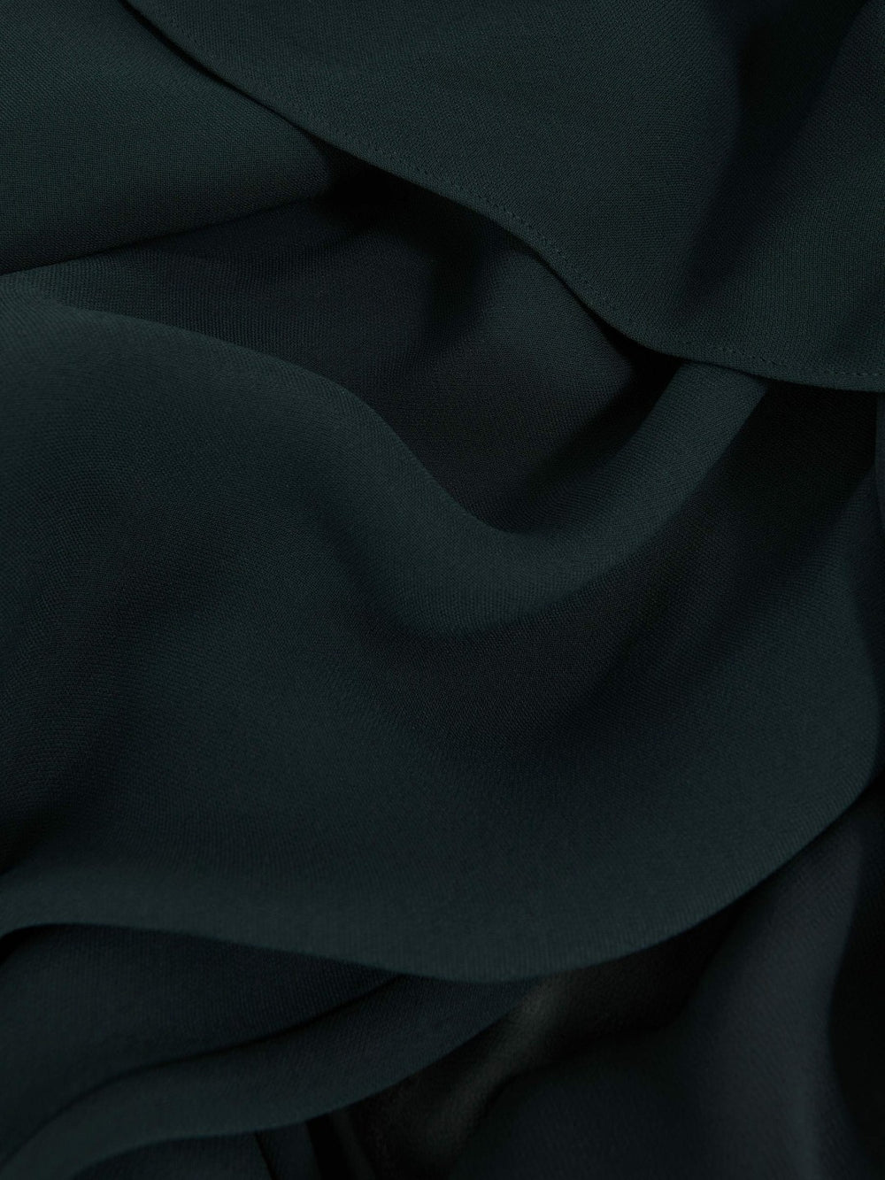 Reiss | Crepe Cape Maxi Dress in Teal Green