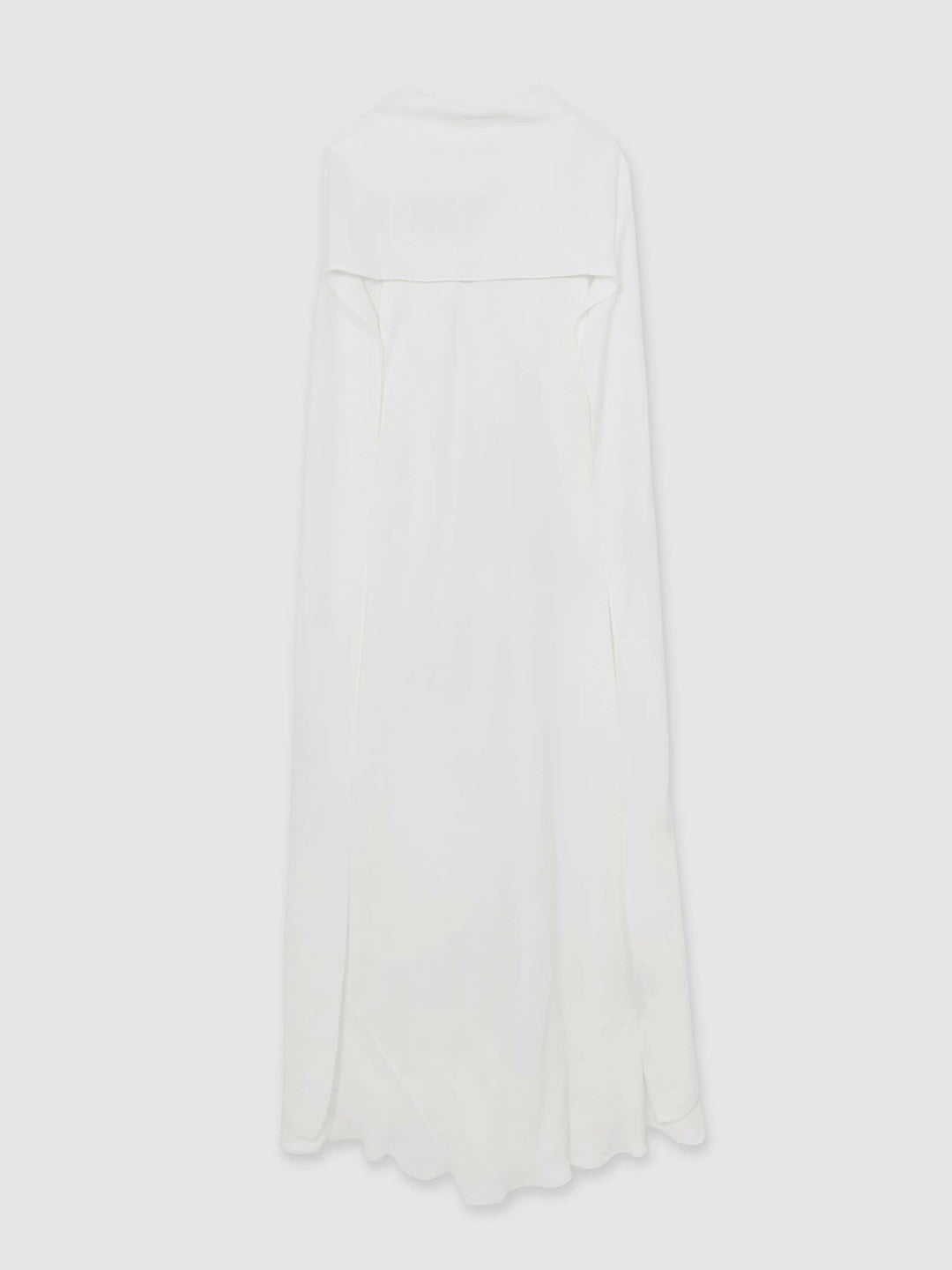 Reiss | Crepe Cape Maxi Dress in White
