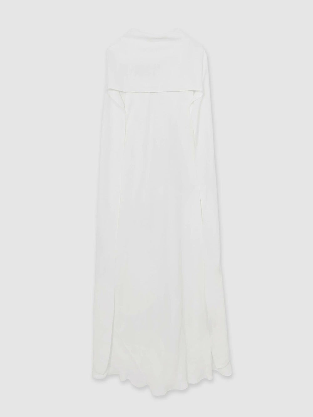 Reiss | Crepe Cape Maxi Dress in White