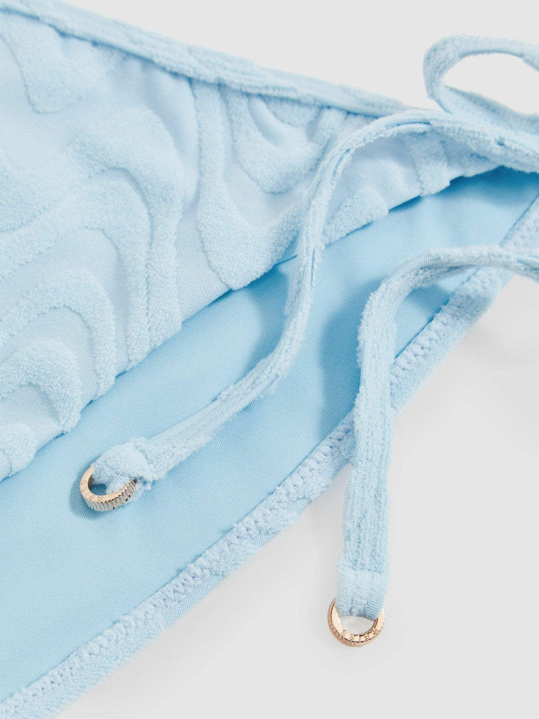 Reiss | Textured Wave Bikini Bottoms in Blue