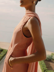 Reiss | Wide-Leg Cape Jumpsuit in Pink