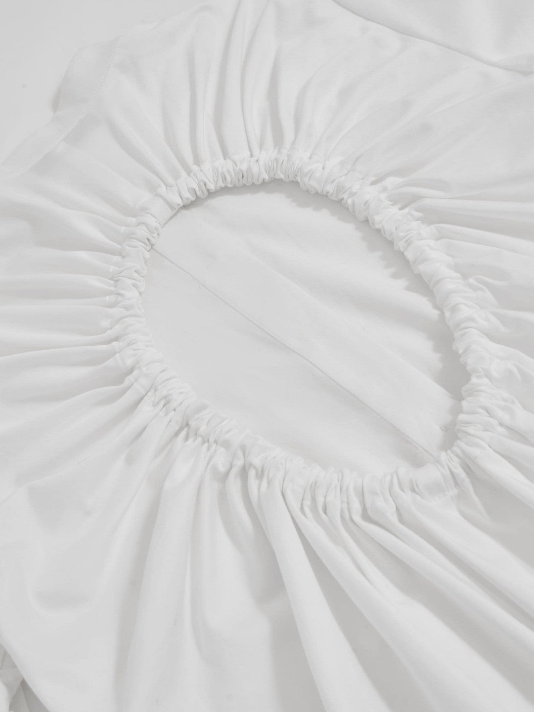 Reiss | Cotton Gathered Cut-Out Shirt Dress with Stretch in Ivory
