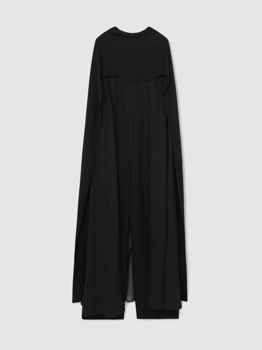 Reiss | Wide-Leg Cape Jumpsuit in Black