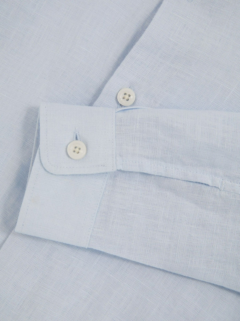 Reiss | 9-13 yrs Linen Cutaway Collar Shirt in Pale Blue
