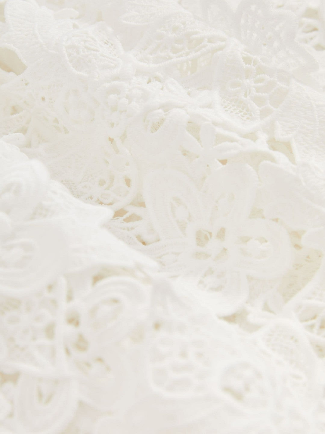 Reiss | Cotton Cut Out Lace Cami Top in Ivory