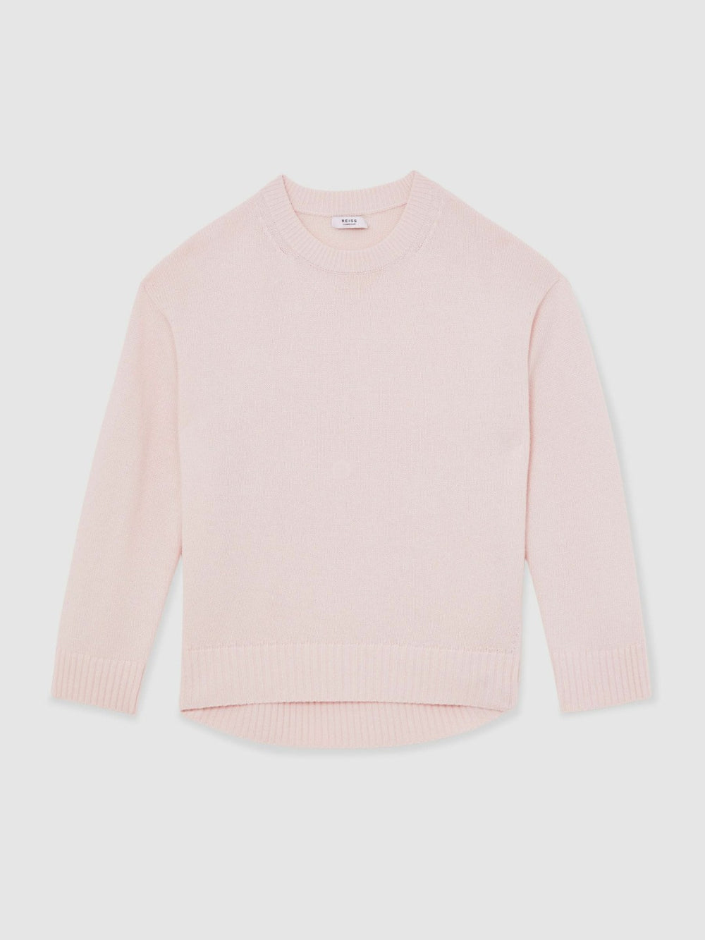 Reiss | Wool-Cashmere Crew-Neck Jumper in Pink