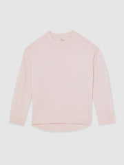 Reiss | Wool-Cashmere Crew-Neck Jumper in Pink