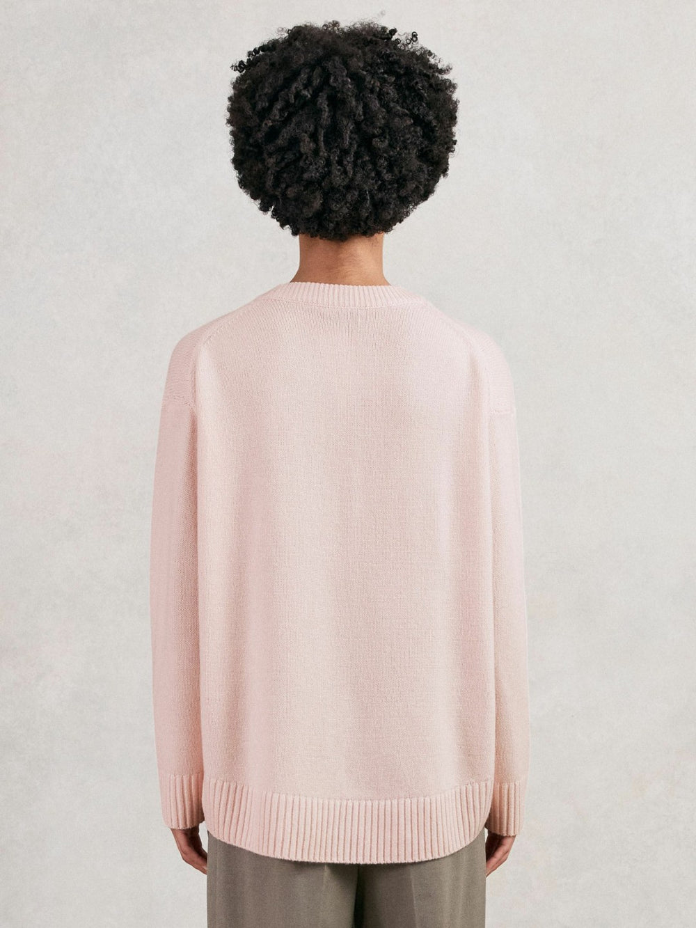 Reiss | Wool-Cashmere Crew-Neck Jumper in Pink