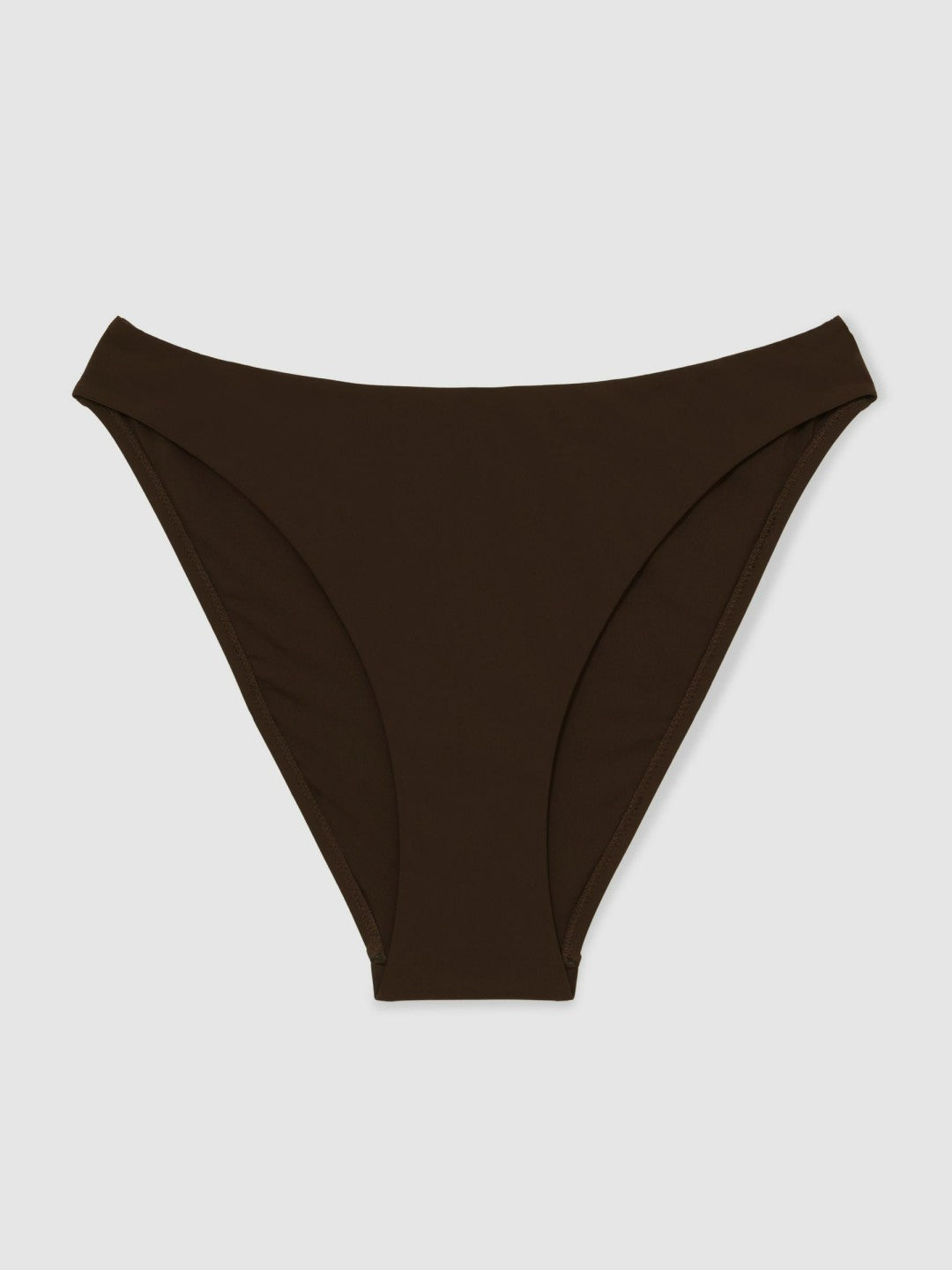 Reiss | High Cut Bikini Bottoms in Chocolate