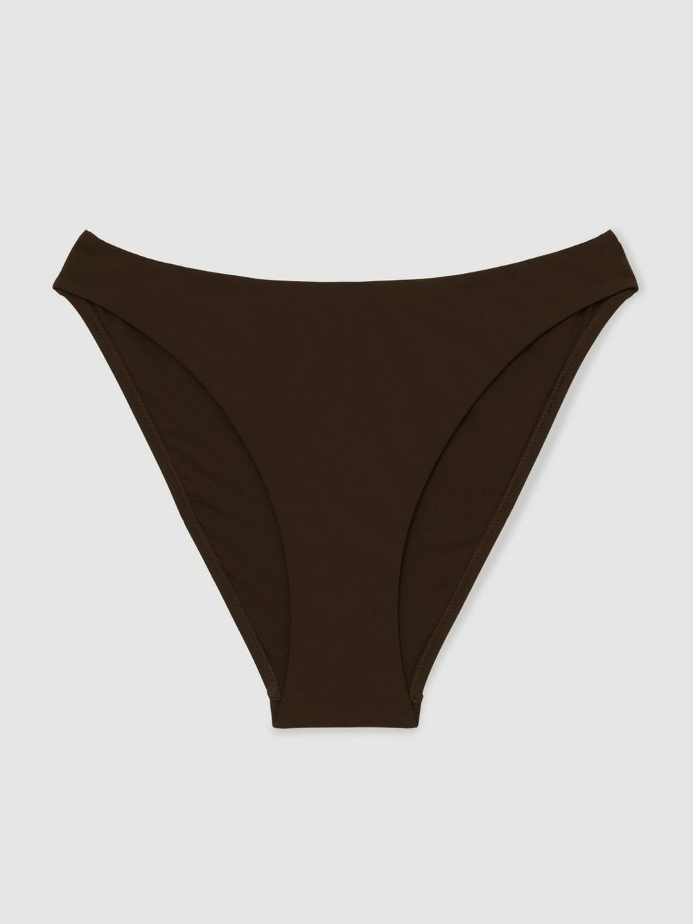 Reiss | High Cut Bikini Bottoms in Chocolate