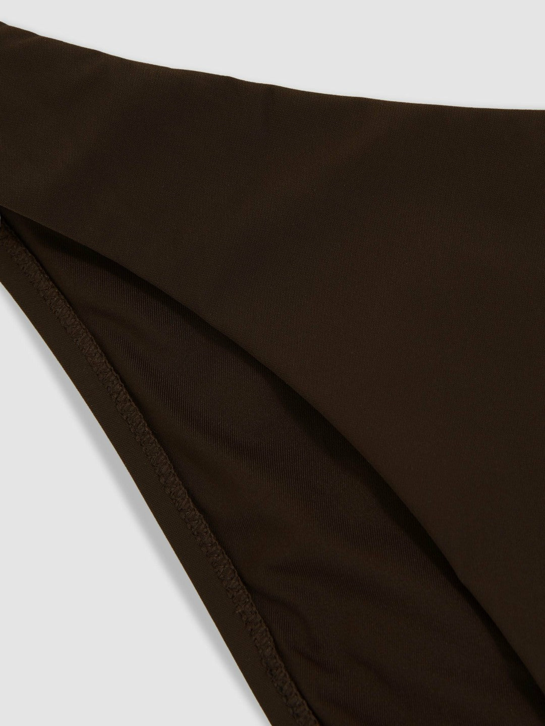Reiss | High Cut Bikini Bottoms in Chocolate