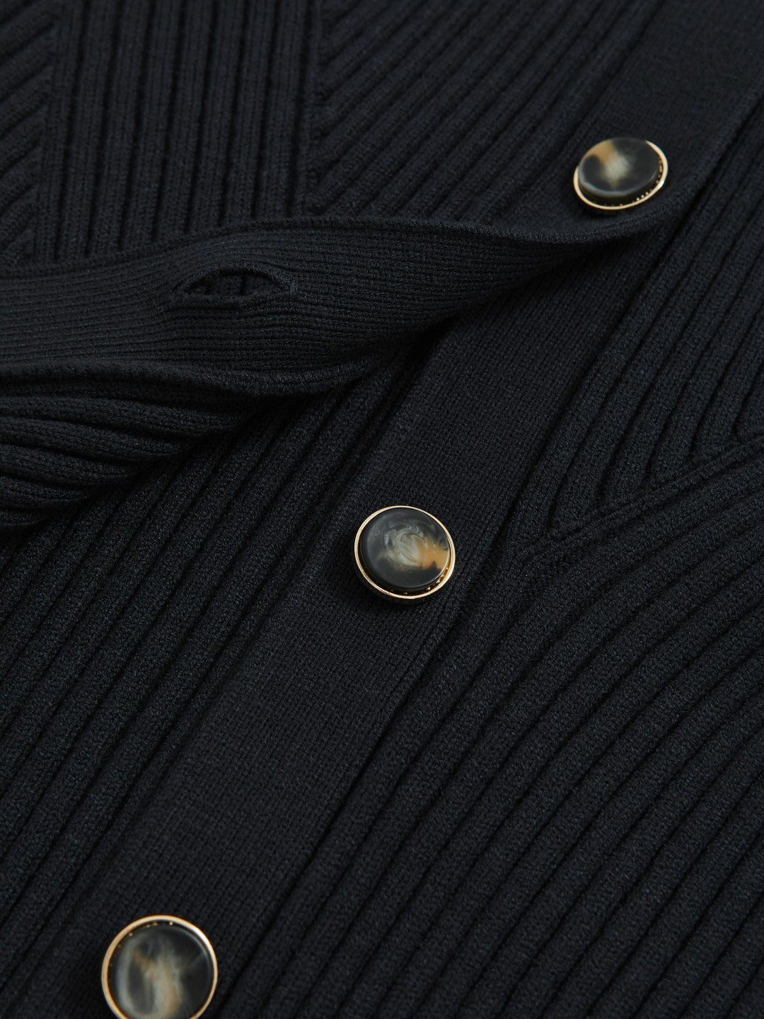 Reiss | Button Front Knit Cardigan in Navy