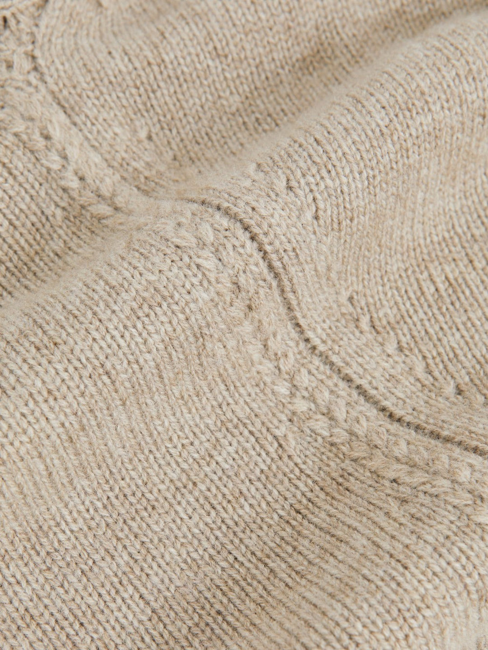Reiss | Wool-Cashmere Crew-Neck Jumper in Stone