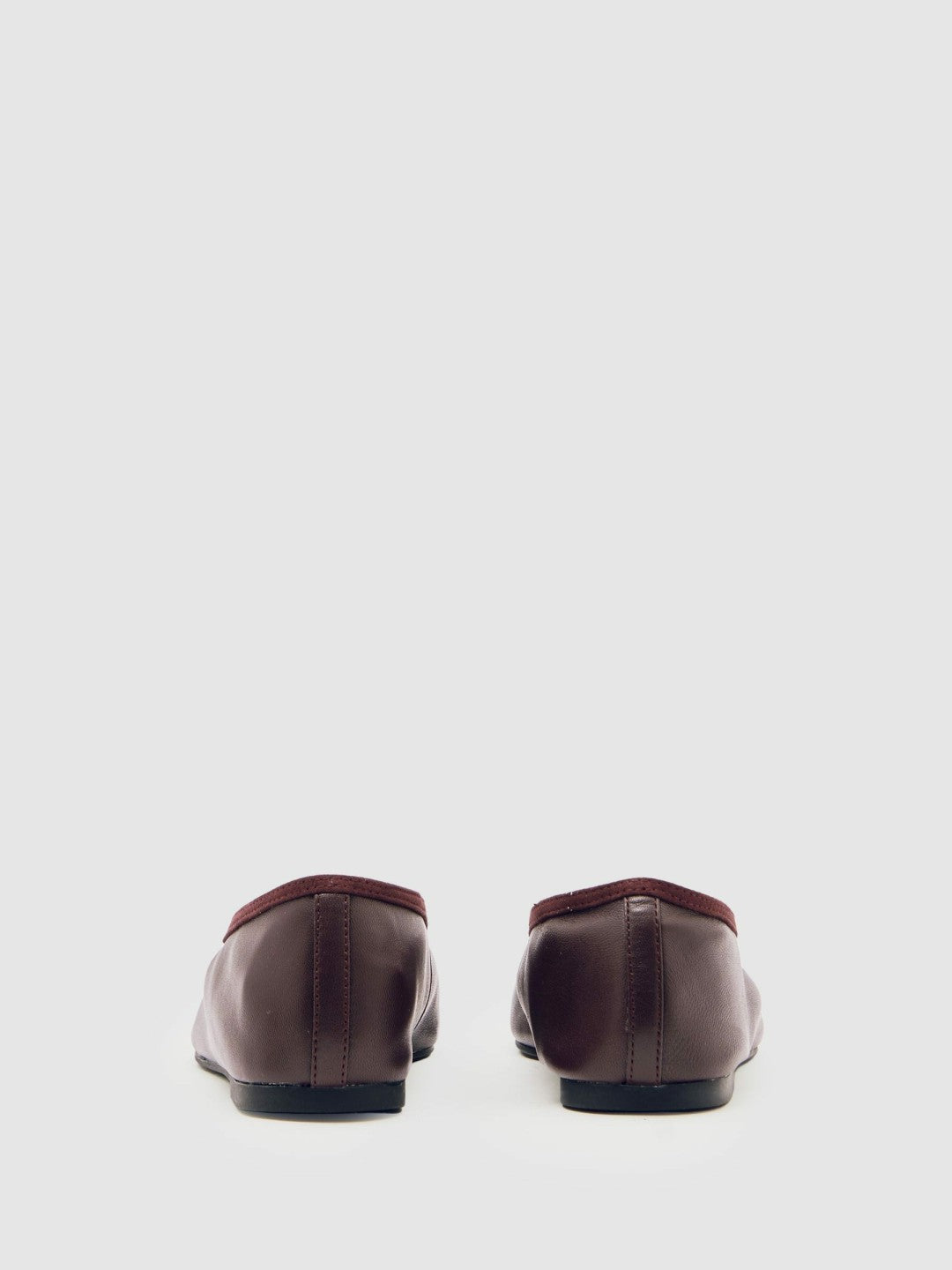 Reiss | Nappa Leather Ballet Flats in Oxblood