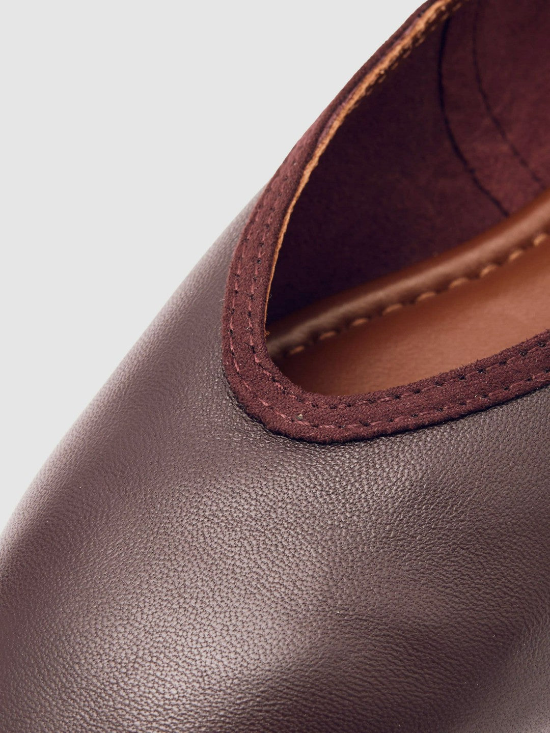 Reiss | Nappa Leather Ballet Flats in Oxblood