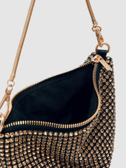 Reiss | Crystal Bracelet Pouch Bag in Gold