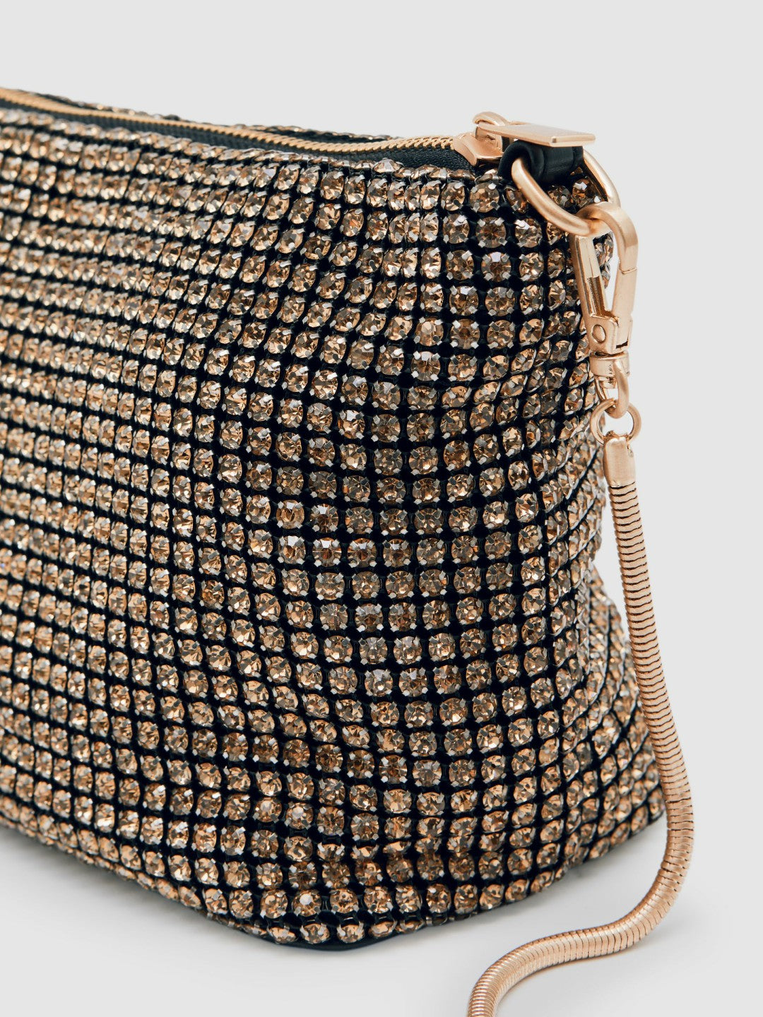 Reiss | Crystal Bracelet Pouch Bag in Gold
