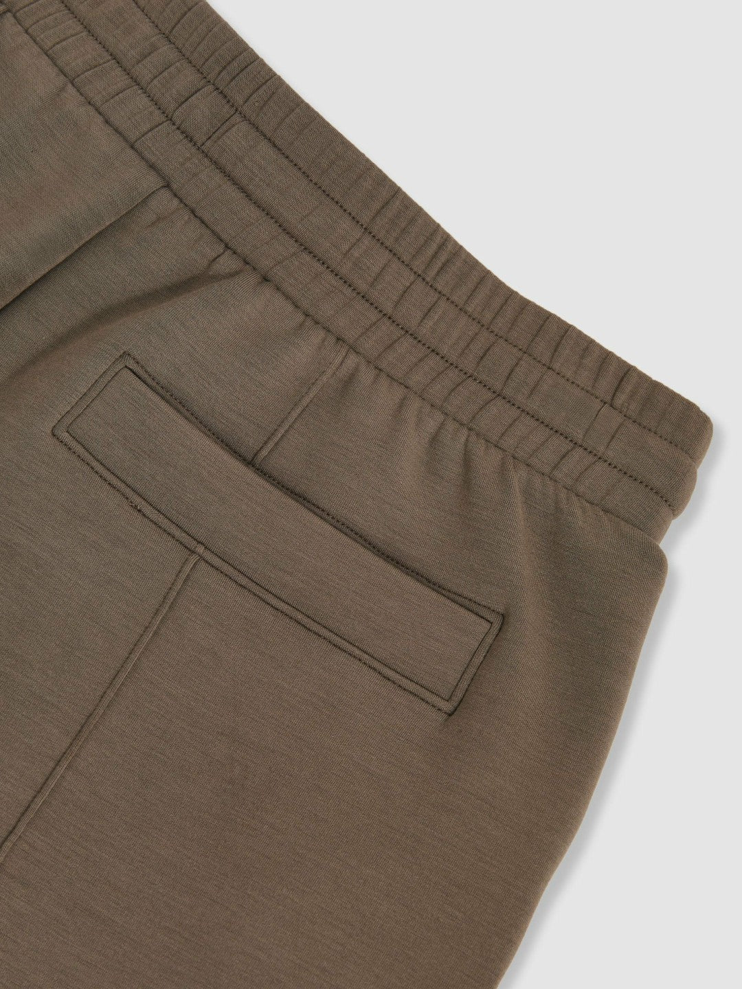 Reiss | Petite Modal-Blend Interlock Wide-Leg Joggers in Khaki Green