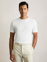 Reiss | Cotton Crew-Neck T-shirts 3 Pack in White/Navy/Airforce Blue