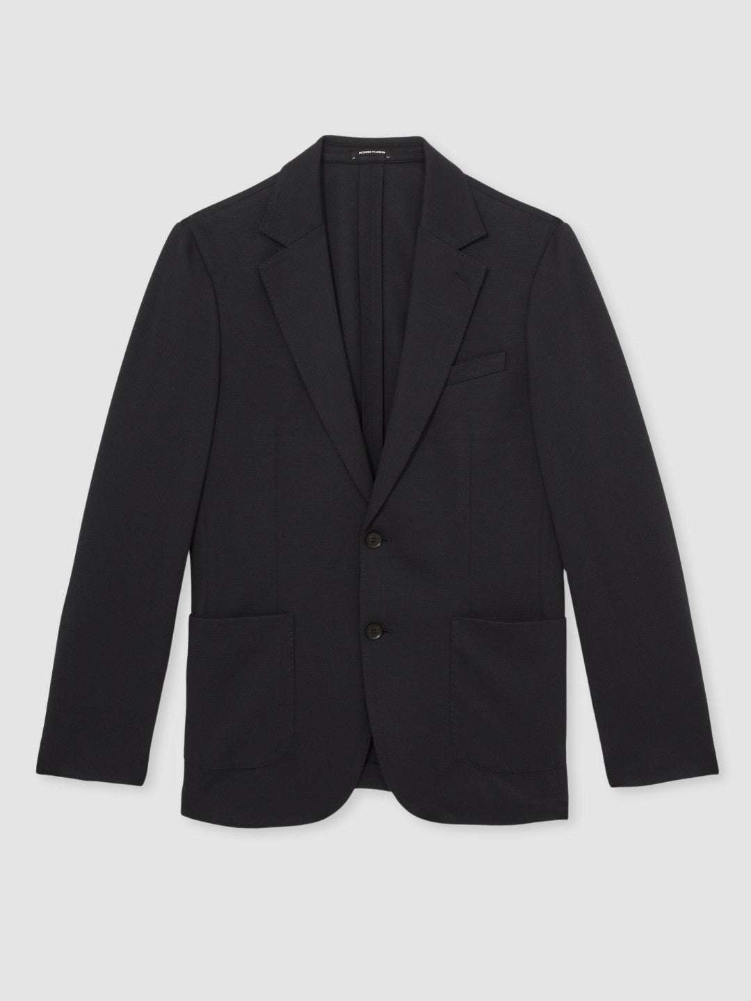 Reiss | Slim-Fit Single-Breasted Jersey Suit Blazer in Navy
