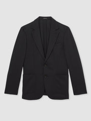 Reiss | Slim-Fit Single-Breasted Jersey Suit Blazer in Navy