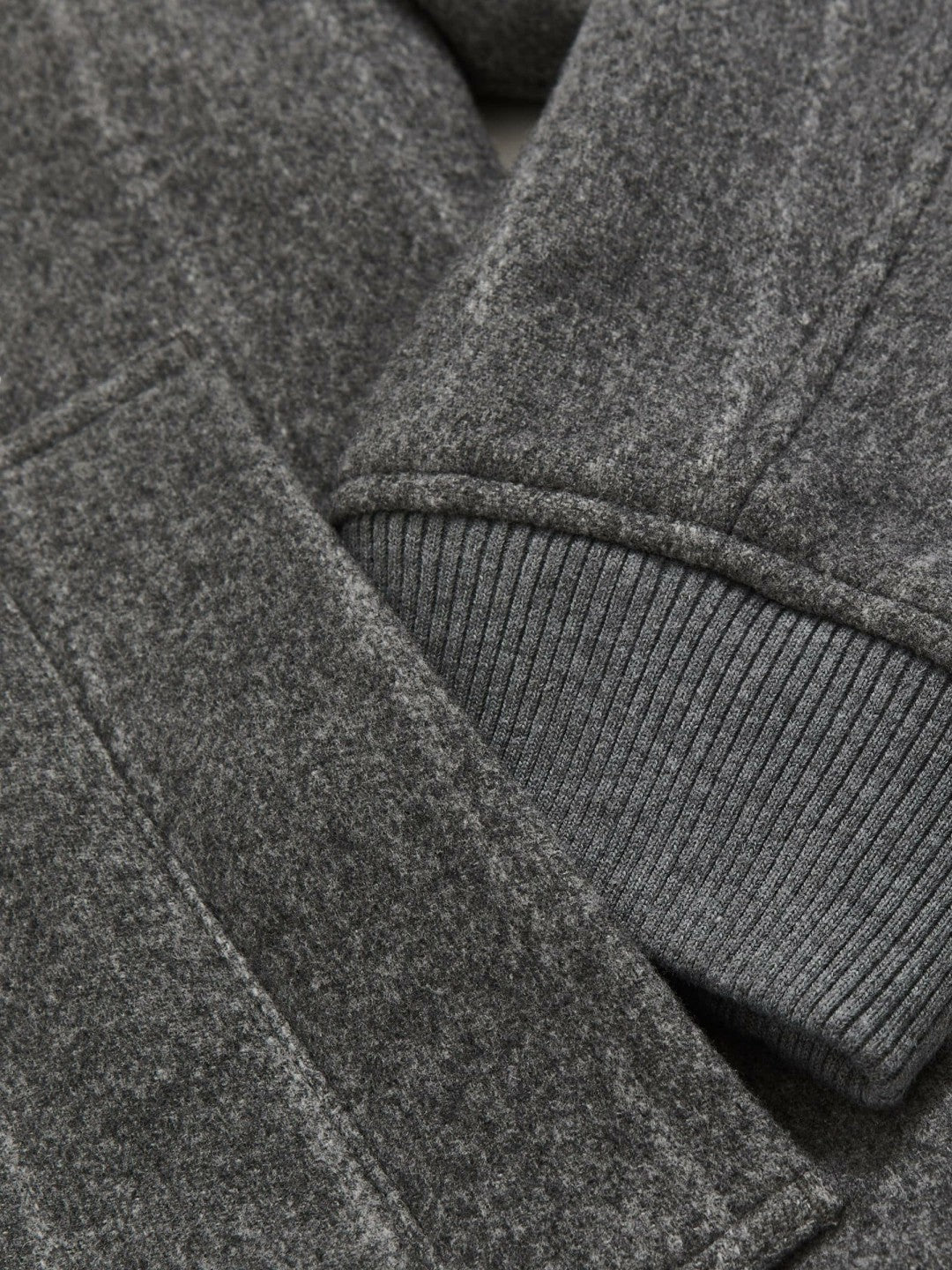 Reiss | Wool-Blend Chalk-Stripe Bomber Jacket in Grey