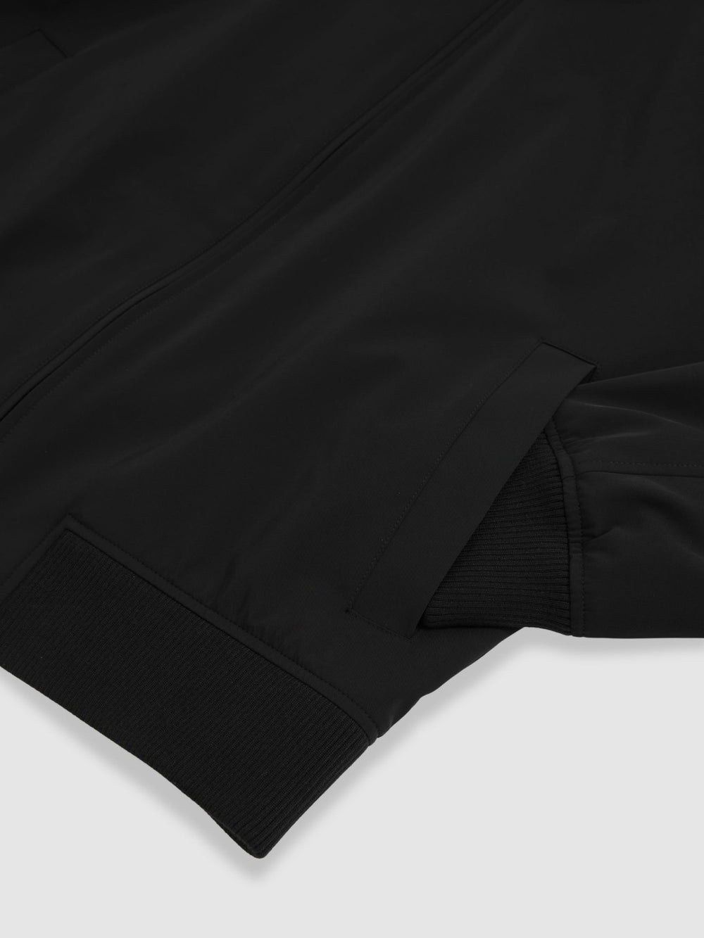 Reiss | Funnel-Neck Technical Jacket in Black