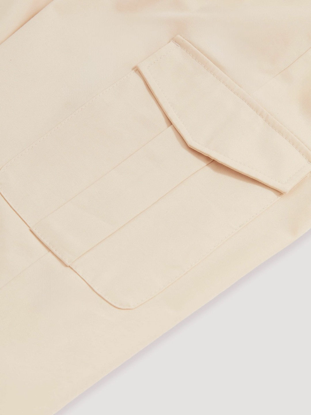 Reiss | Cotton-Lyocell Cargo Trousers in Light Stone