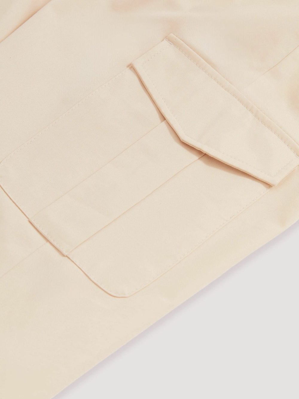Reiss | Cotton-Lyocell Cargo Trousers in Light Stone