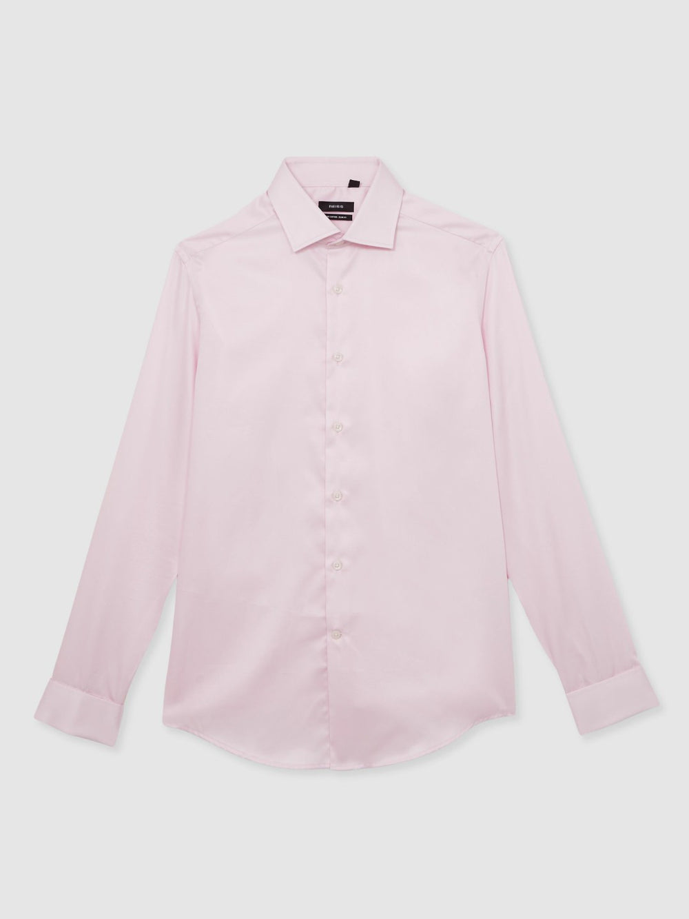 Reiss | Slim Fit Slim-Fit Cotton-Sateen Shirt in Pink