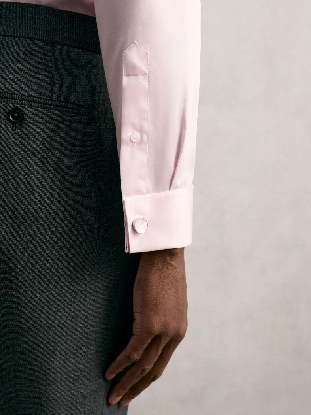 Reiss | Slim Fit Slim-Fit Cotton-Sateen Shirt in Pink