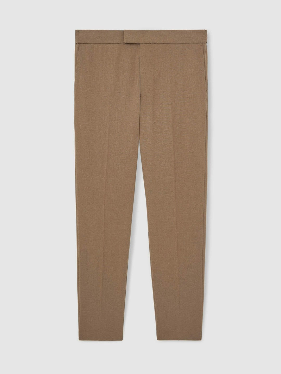 Reiss | Slim-Fit Internal-Drawstring Trousers in Camel