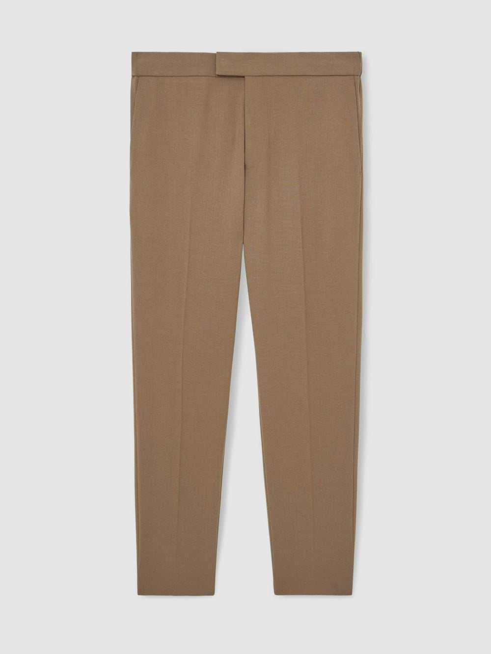 Reiss | Slim-Fit Internal-Drawstring Trousers in Camel