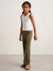 Reiss | 3-9 yrs Stretch-Cotton Ribbed Vest in Ivory
