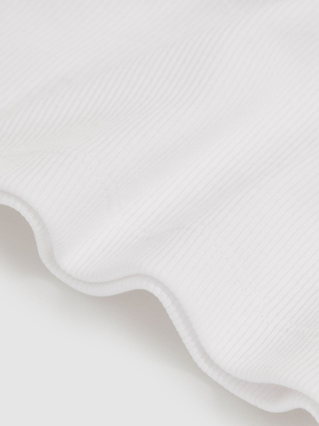 Reiss | 3-9 yrs Stretch-Cotton Ribbed Vest in Ivory