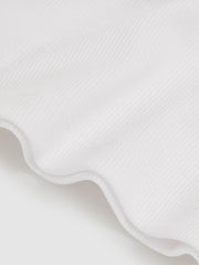 Reiss | 3-9 yrs Stretch-Cotton Ribbed Vest in Ivory