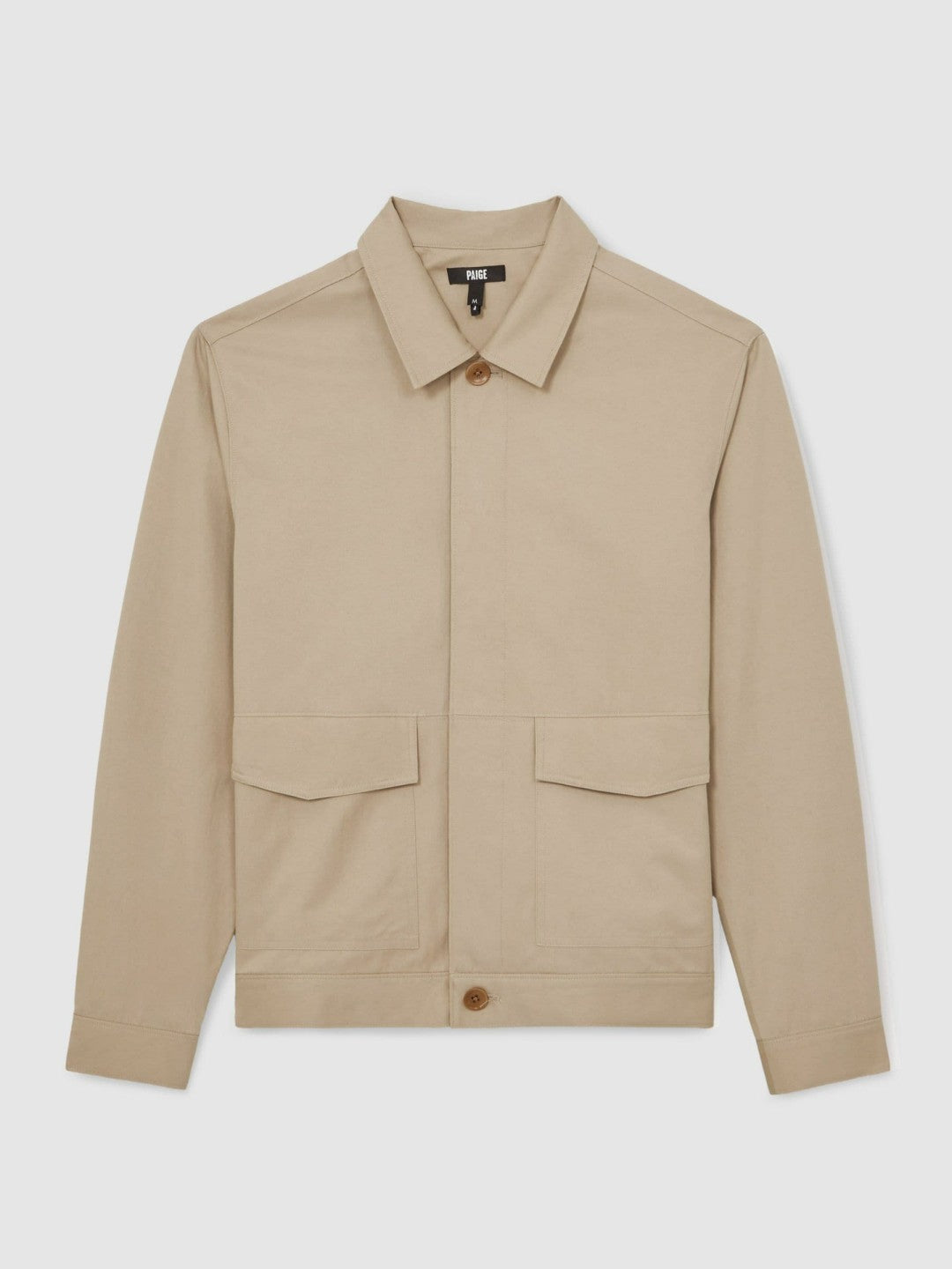 Reiss | Paige Flap Pocket Worker Jacket in Beige