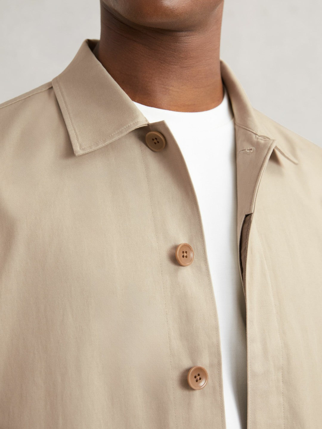 Reiss | Paige Flap Pocket Worker Jacket in Beige