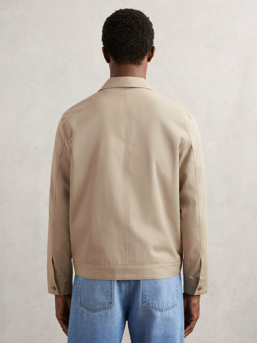 Reiss | Paige Flap Pocket Worker Jacket in Beige
