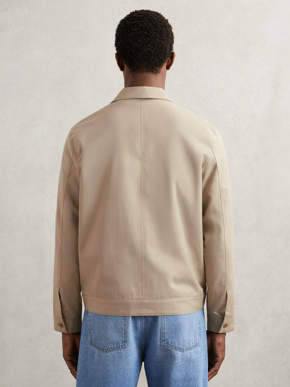 Reiss | Paige Flap Pocket Worker Jacket in Beige