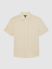 Reiss | Paige Carillo Short Sleeve Shirt in Cream