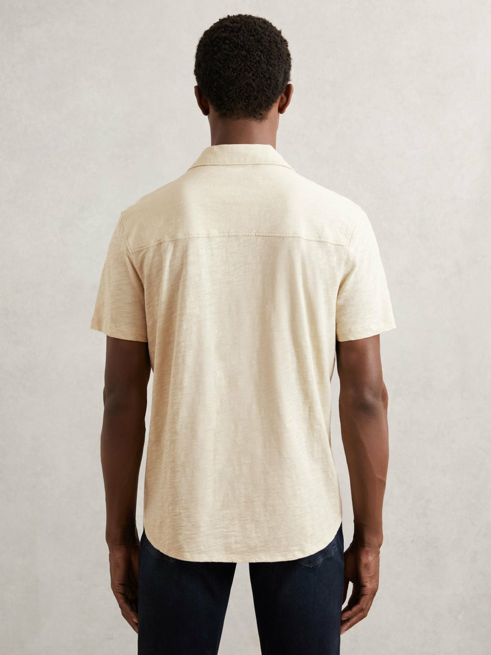 Reiss | Paige Carillo Short Sleeve Shirt in Cream
