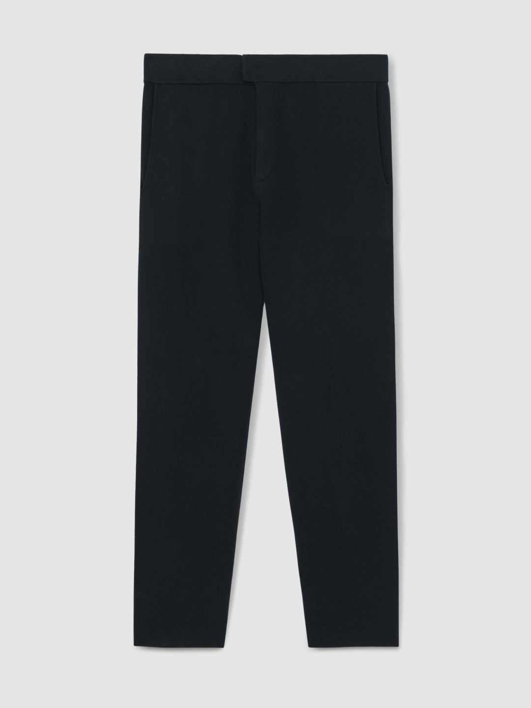 Reiss | Tapered Knitted Trousers in Navy