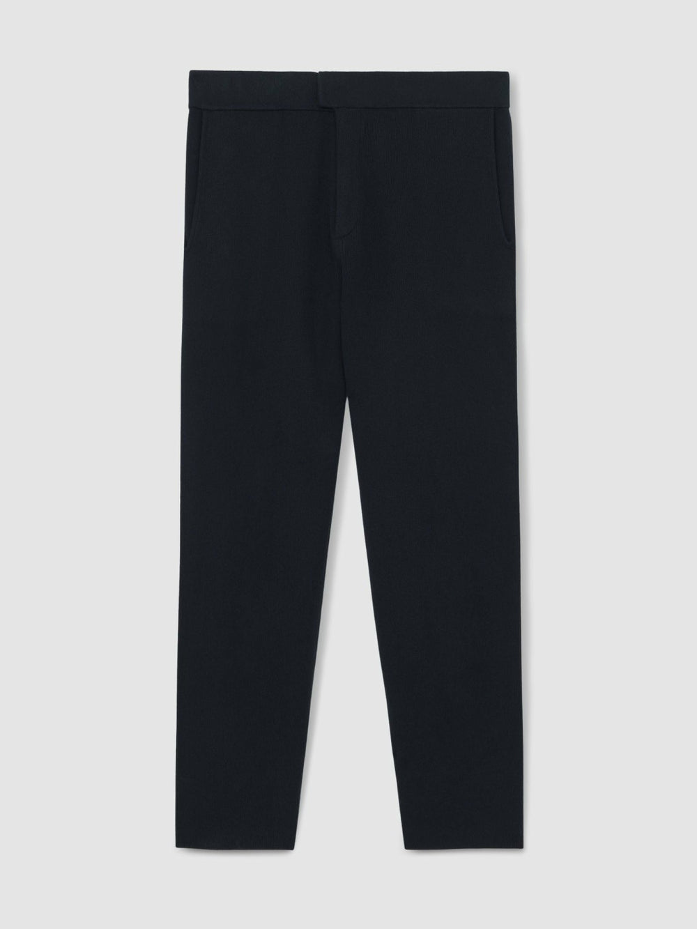 Reiss | Tapered Knitted Trousers in Navy