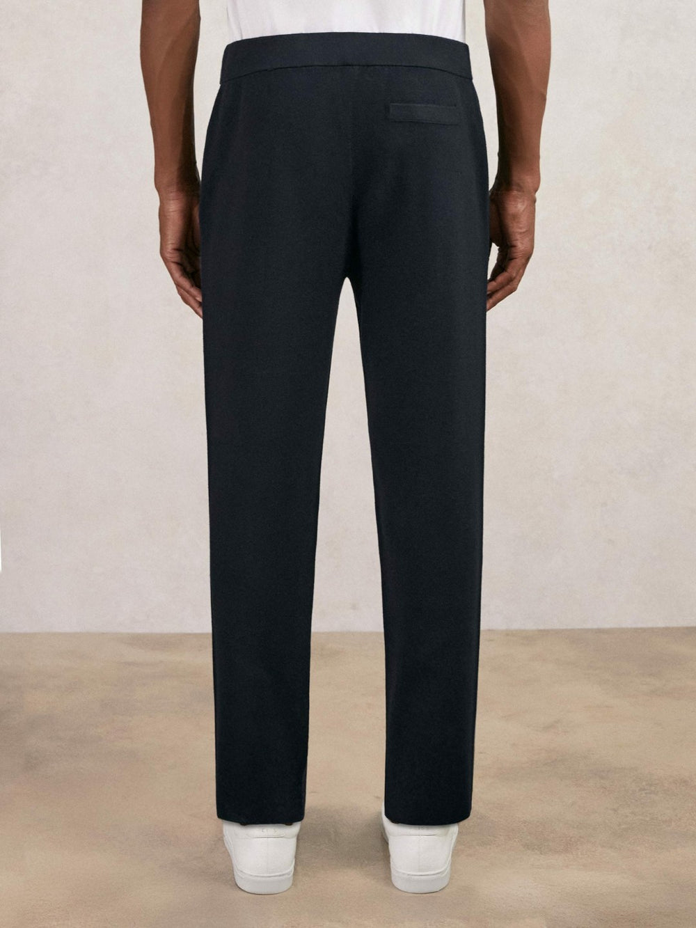 Reiss | Tapered Knitted Trousers in Navy
