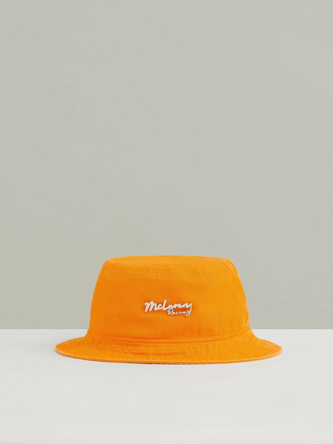 Reiss | Unisex Fit McLaren Racing Cotton Bucket Hat in Papaya Orange