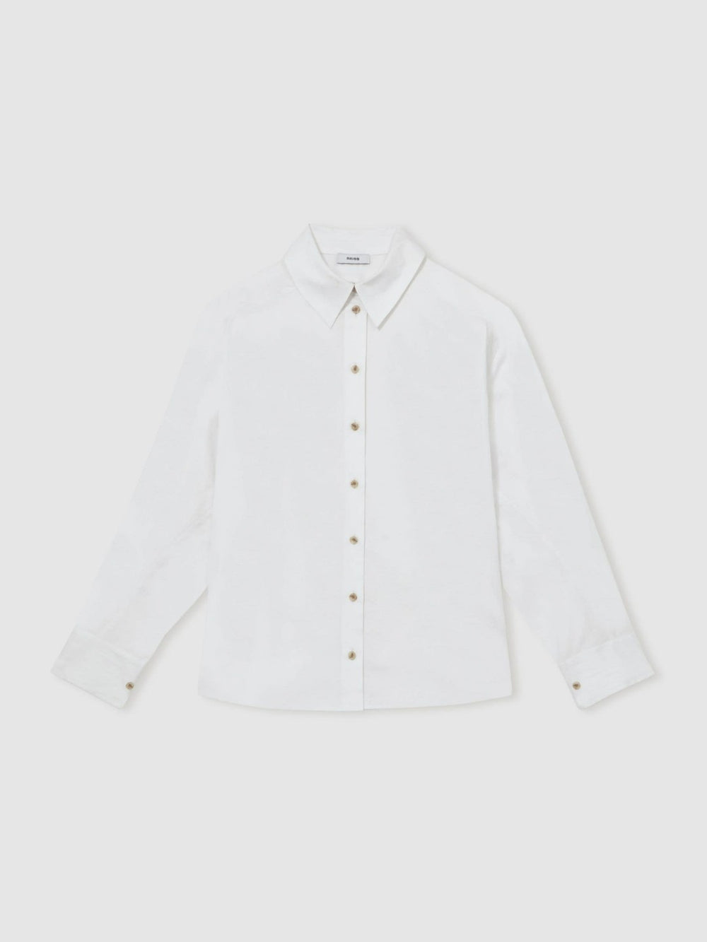 Reiss | Cotton Button Through Oxford Shirt in White