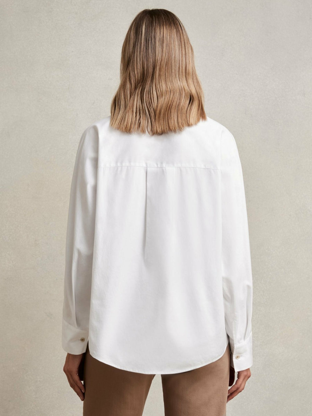 Reiss | Cotton Button Through Oxford Shirt in White
